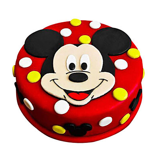 Mickey Mouse Birthday Cake Mickey Mouse Cake Ferns N Petals