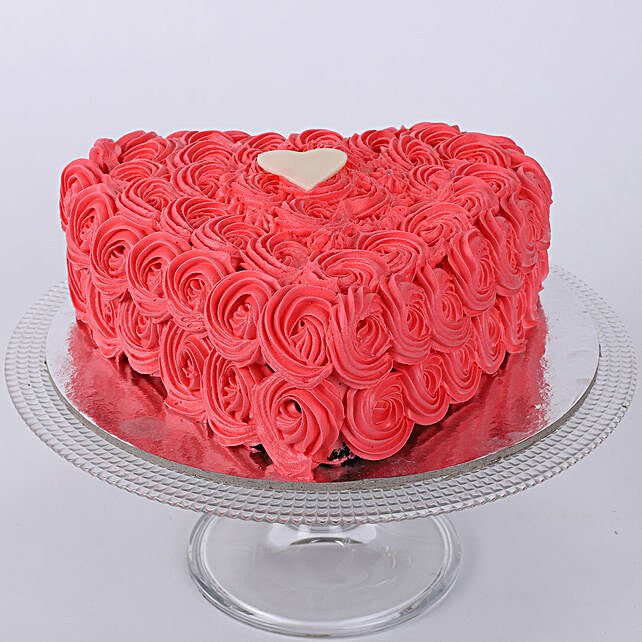 Valentine Heart Shaped Cake - 