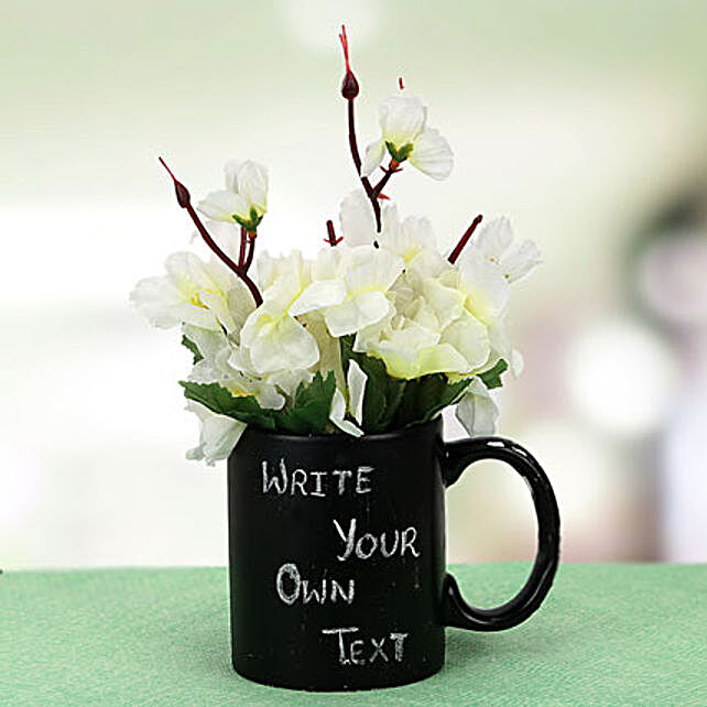 Artificial Flowers Artificial Bouquets Artificial Flower - your words mug and plant artificial flowers