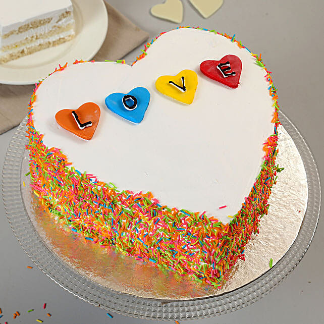 Colorful Love Cake