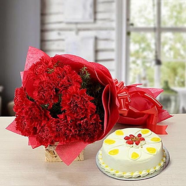 Send Women's Day Cake and Flowers Online Ferns N Petals
