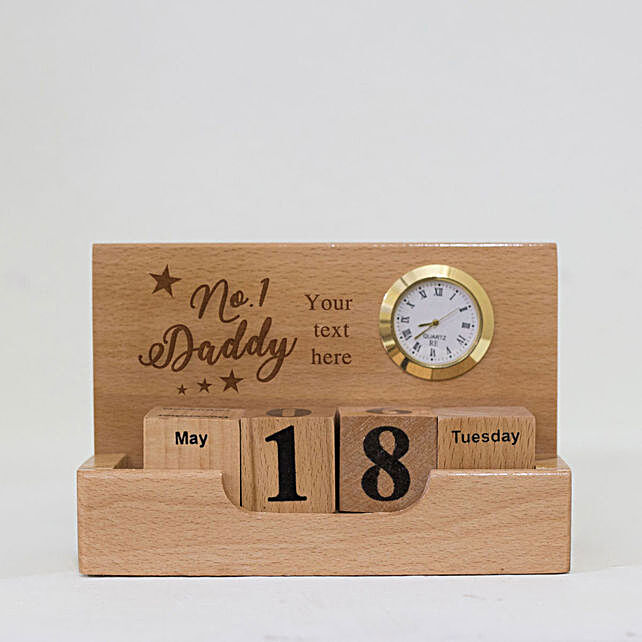 wooden personalised calendar