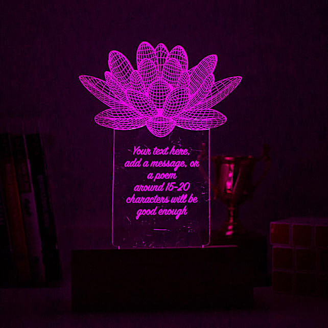lotus shaped night lamp