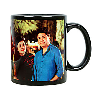 Personalized Couple Mug-printed on black ceramic coffee mug